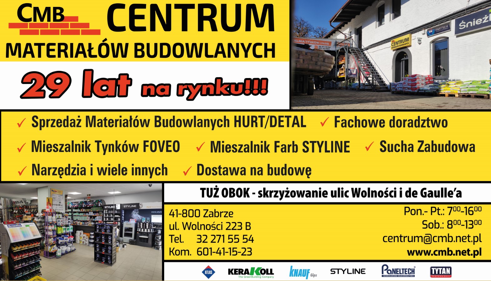 CENTRUM MATERIAŁÓW BUDOWLANYCH - skład materiałów budowlanych ZABRZE skład materiałów budowlanych ZABRZE